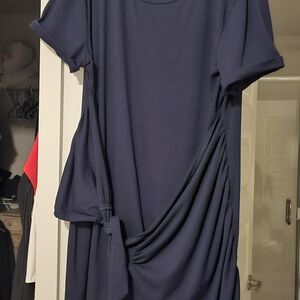 Elegant Navy Blue Women's Dress
